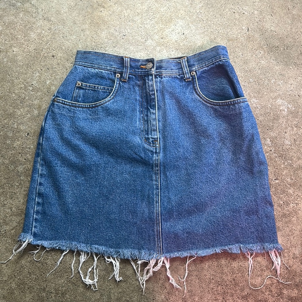 Vintage Bill Blass Jeans Denim Skirt - Picture 2 of 5